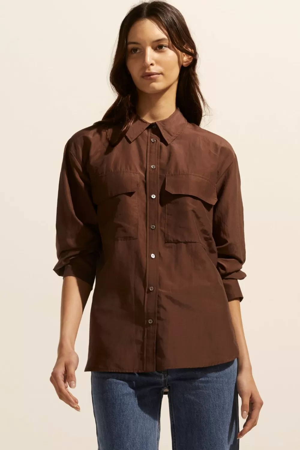 Women Zoe Kratzmann Abroad Top-Chocolate