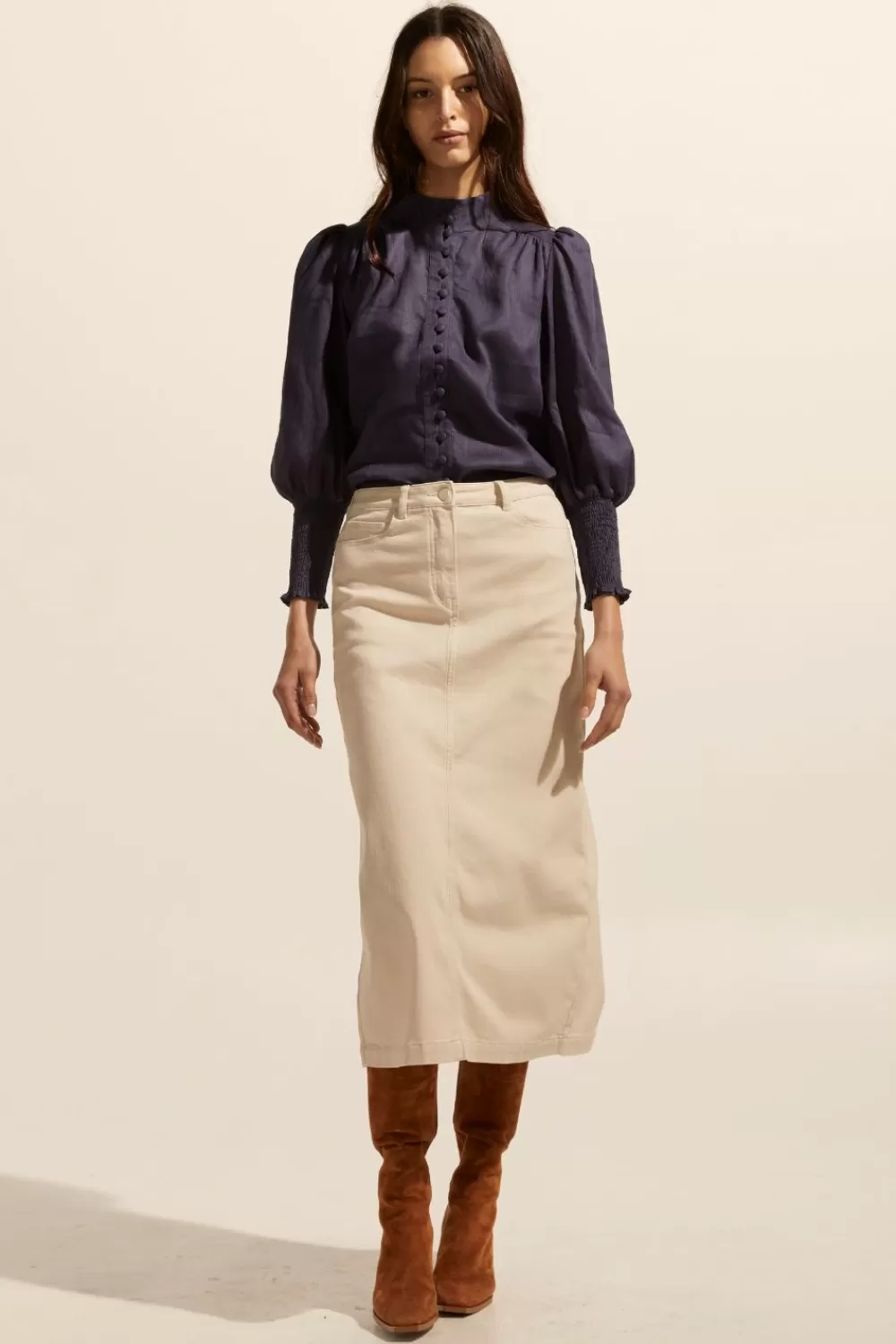 Women Zoe Kratzmann Accord Skirt-Stone