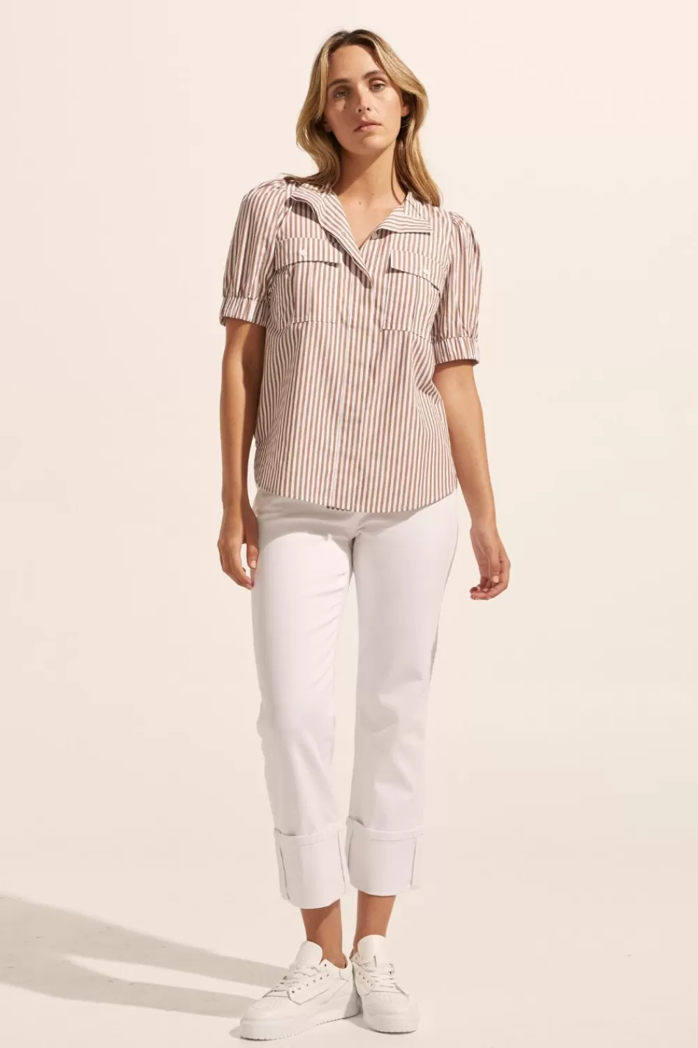 Women Zoe Kratzmann Allot Top-Mocha Stripe