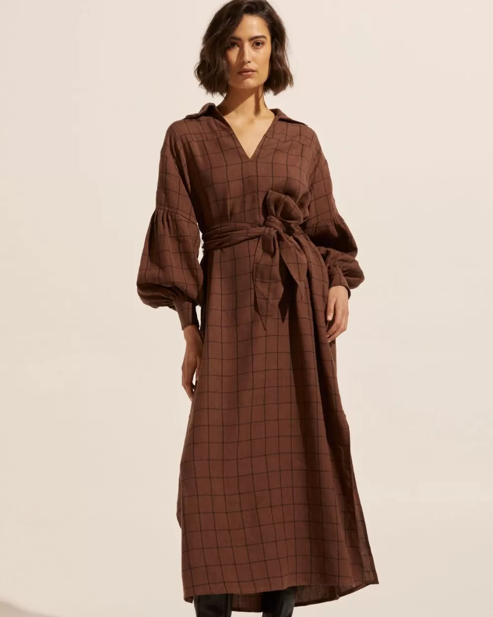 Women Zoe Kratzmann Beeline Dress-Chocolate Check