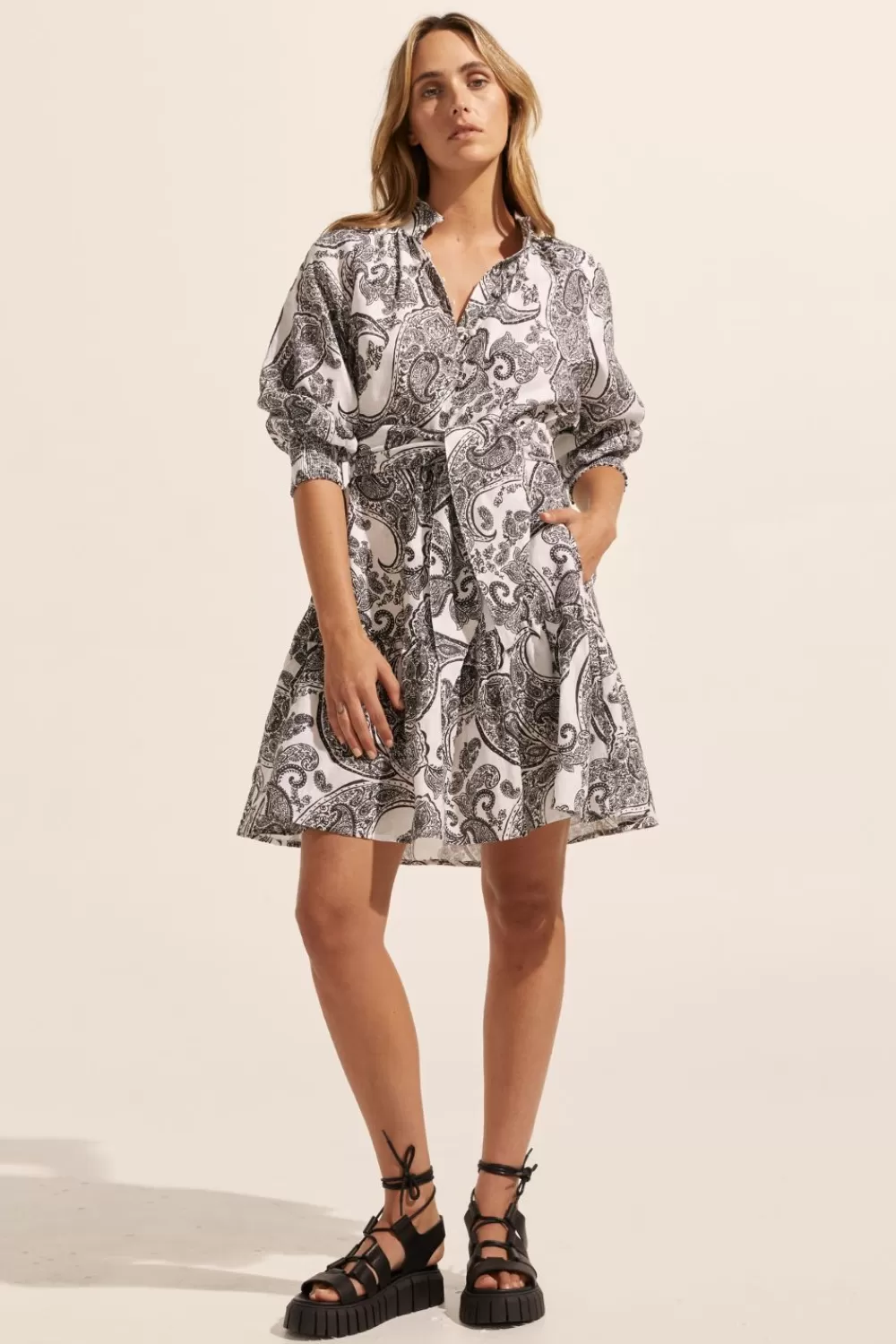 Women Zoe Kratzmann Cater Dress-Black Paisley