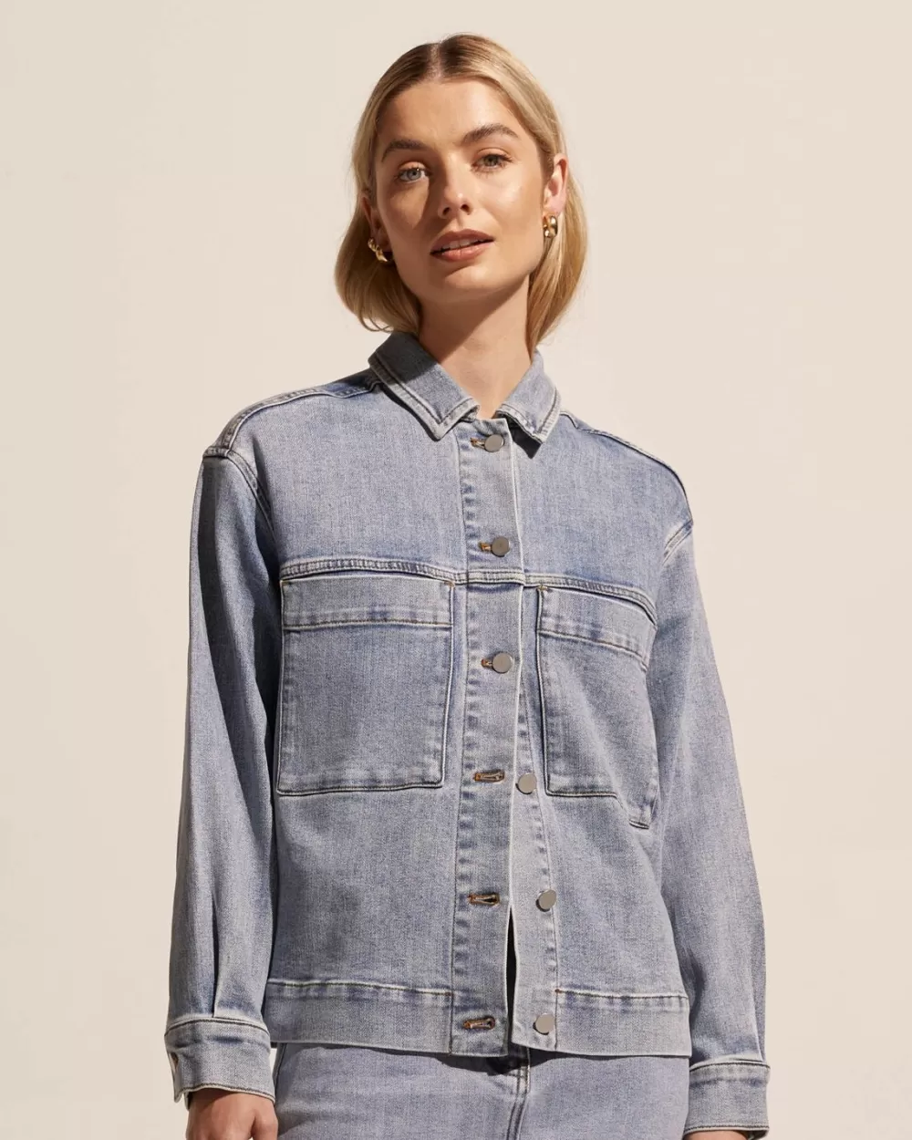 Women Zoe Kratzmann Edit Jacket-Washed Denim