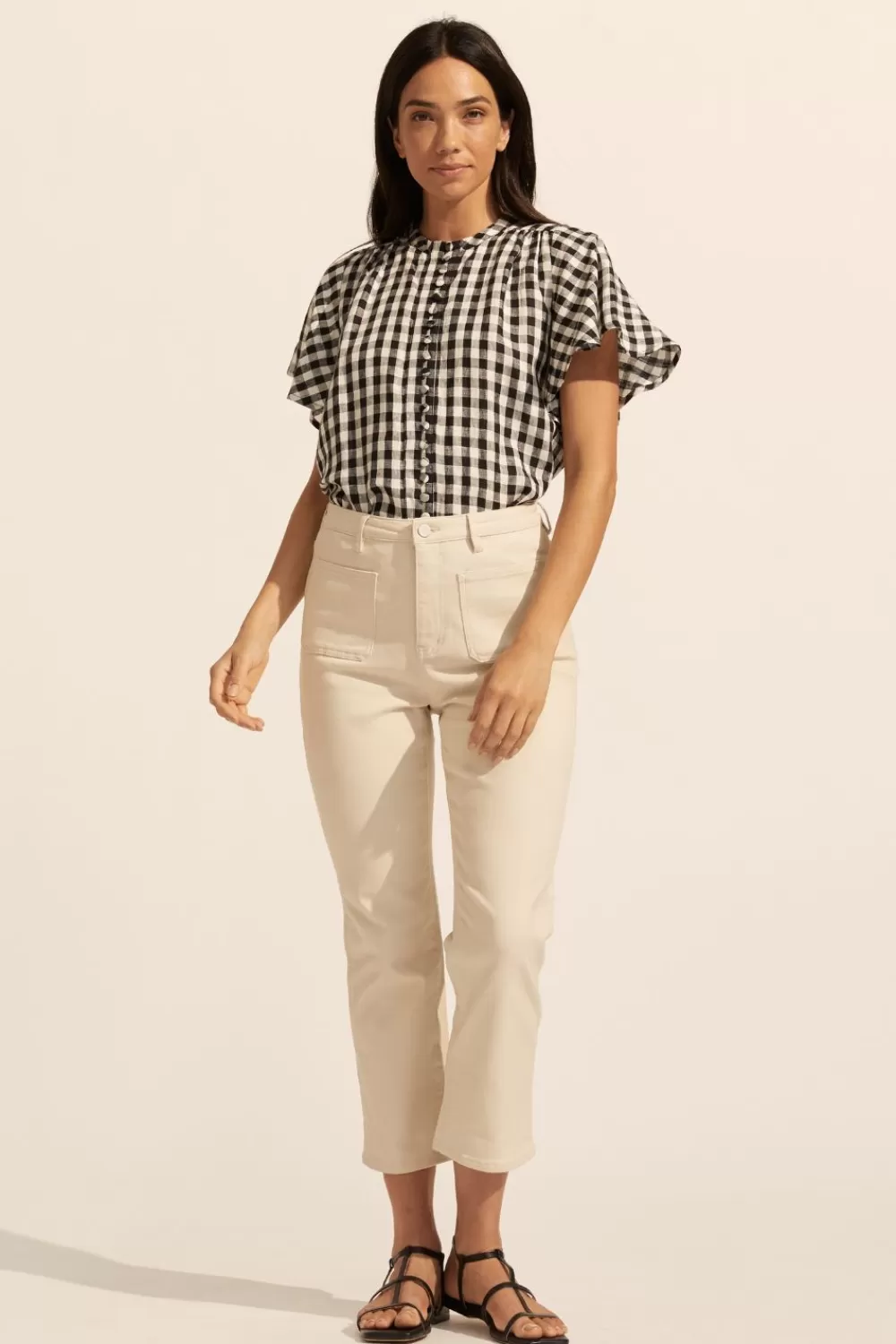 Women Zoe Kratzmann Essence Top-Black Check