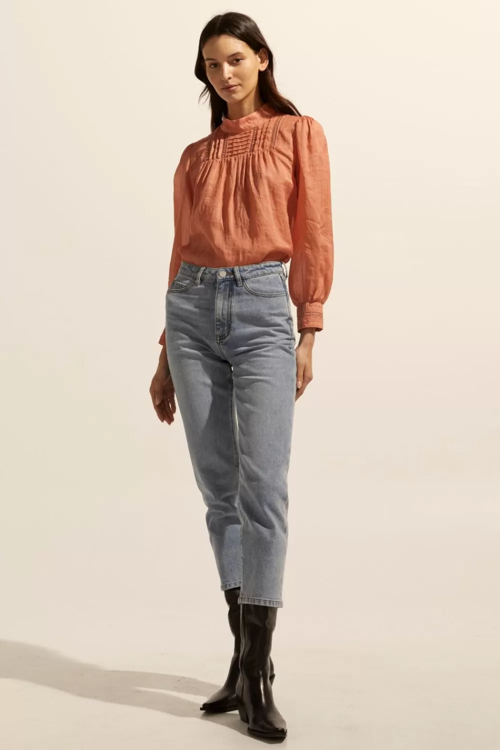 Women Zoe Kratzmann Faze Top-Apricot