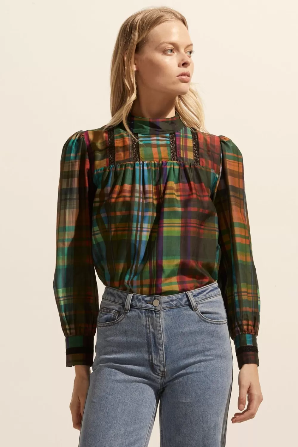 Women Zoe Kratzmann Faze Top-Kaleidoscope Check