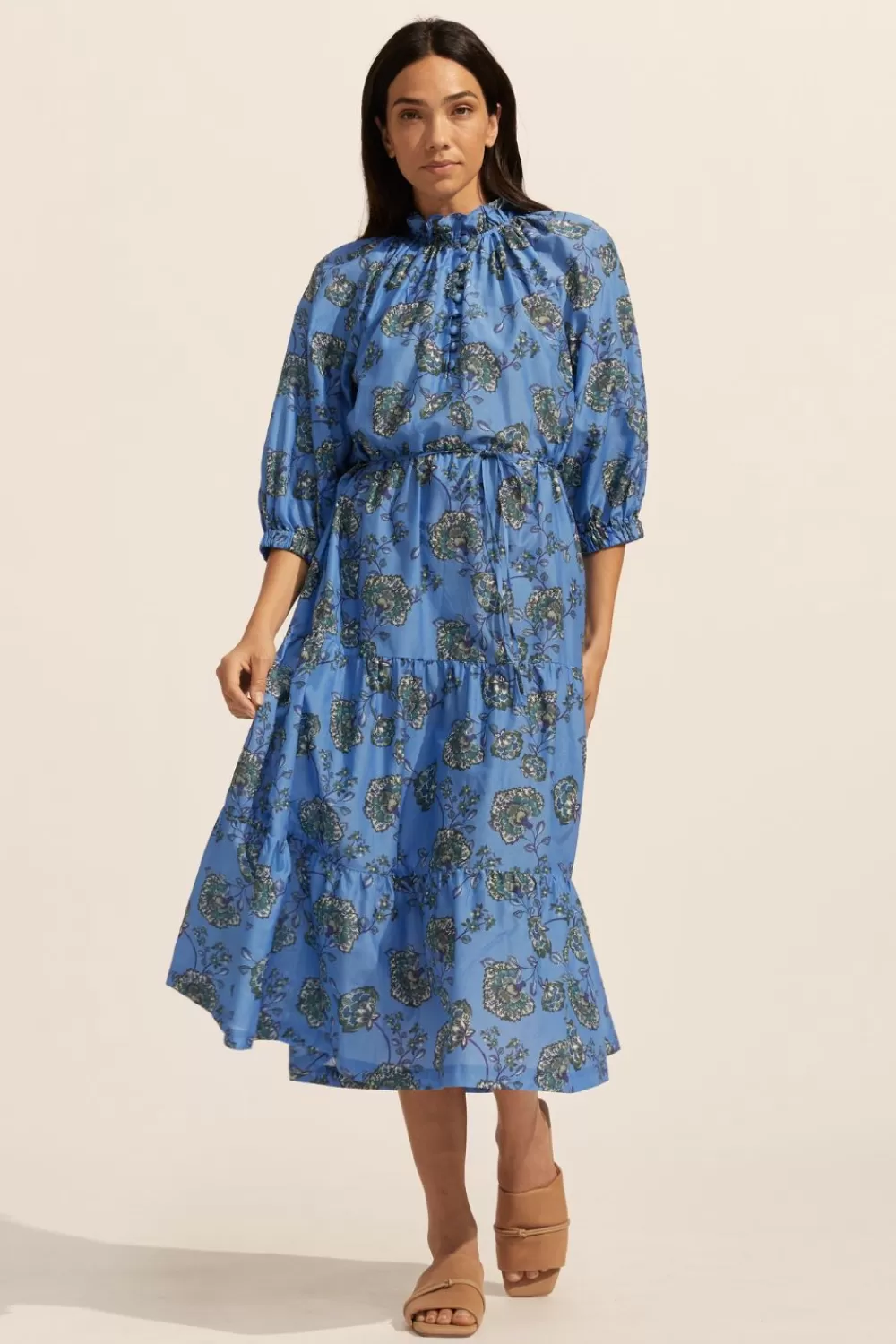 Women Zoe Kratzmann Field Dress-Azure Botanic