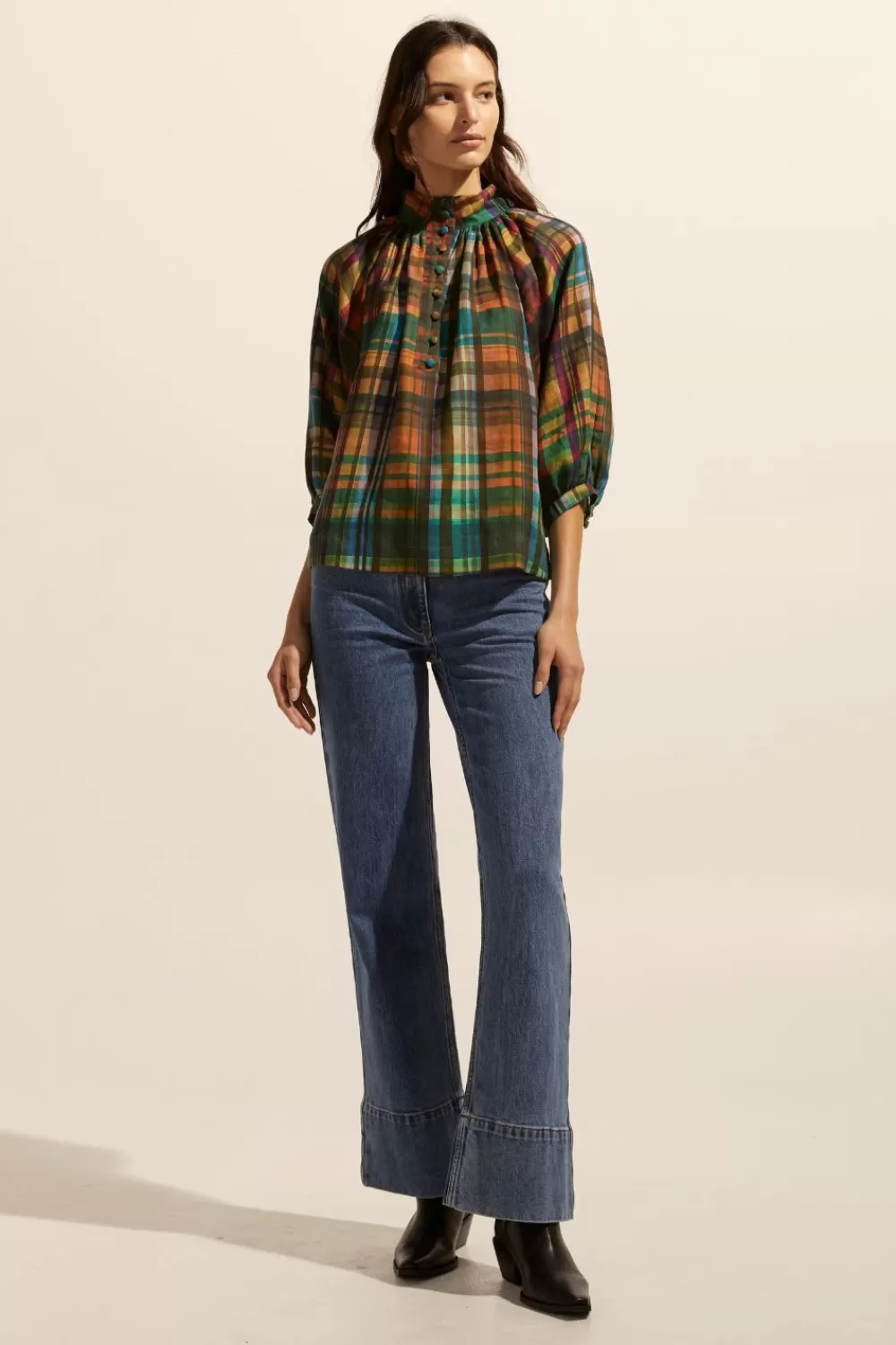 Women Zoe Kratzmann Fuse Top-Kaleidoscope Check