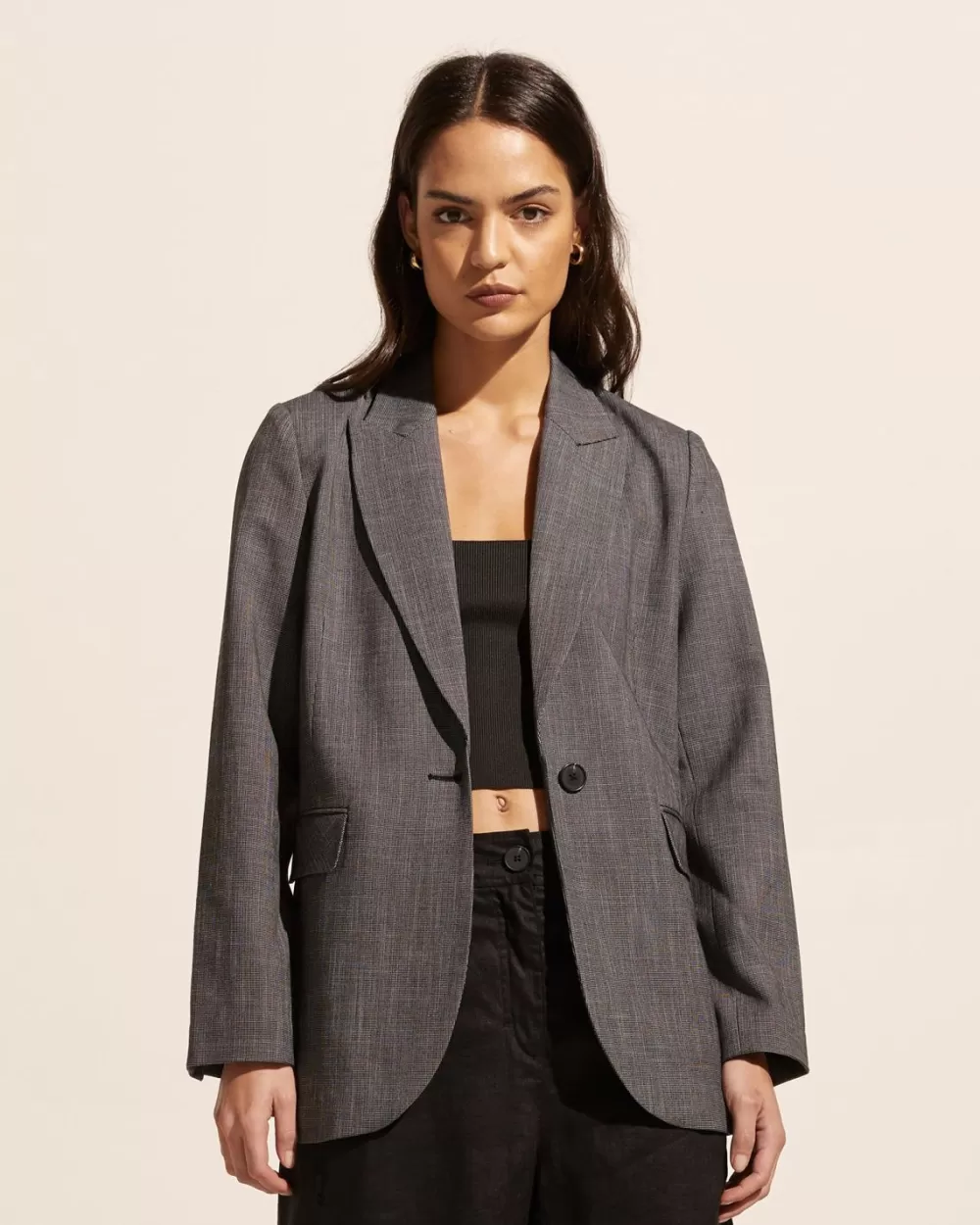 Women Zoe Kratzmann Index Jacket-Charcoal Mini