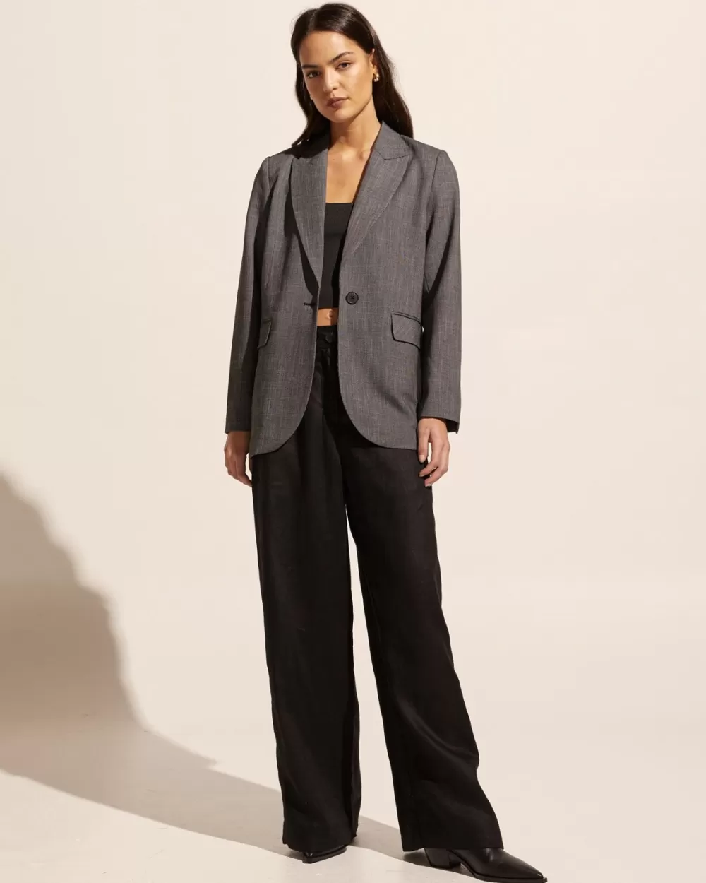 Women Zoe Kratzmann Index Jacket-Charcoal Mini