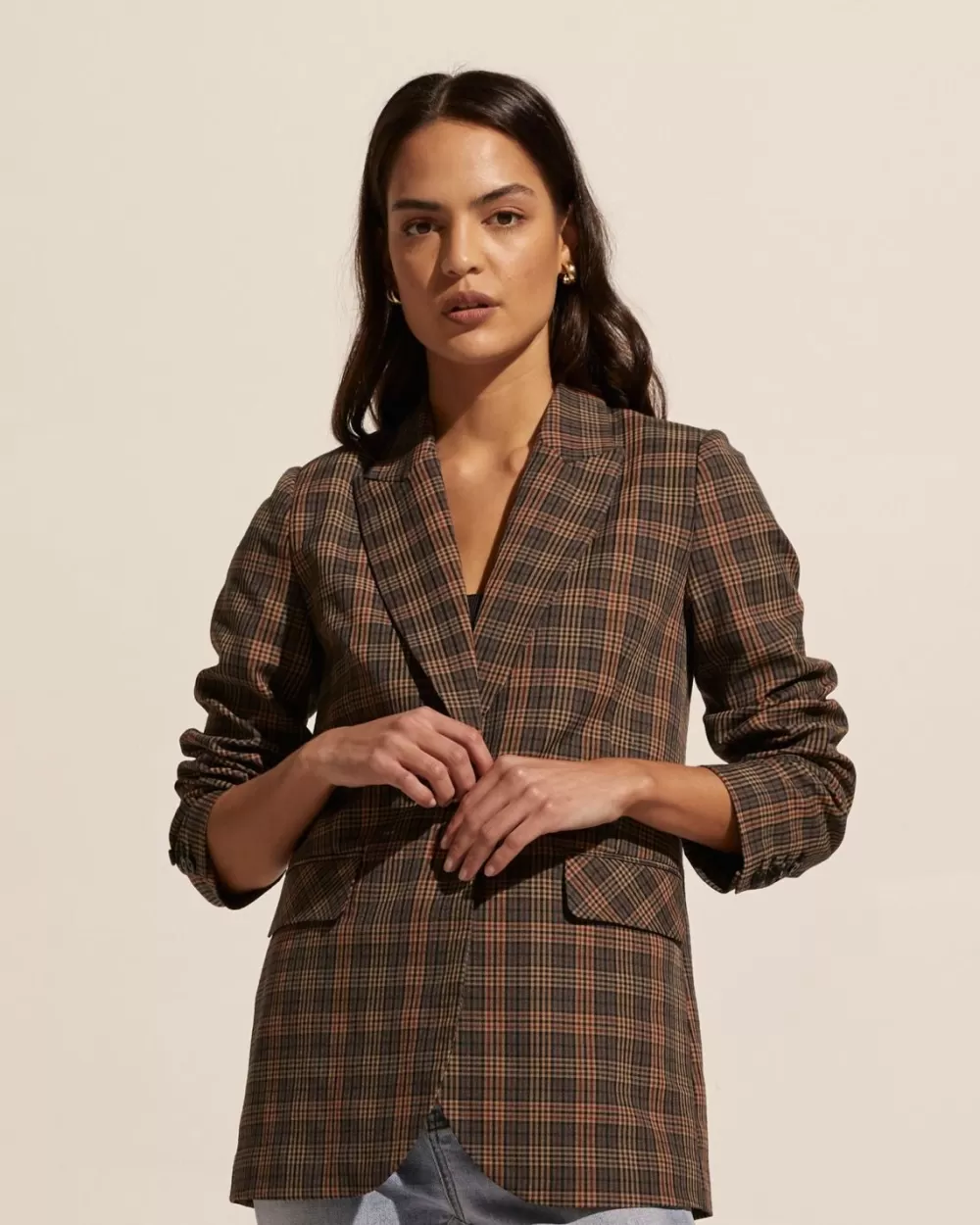 Women Zoe Kratzmann Index Jacket-Toasted Check