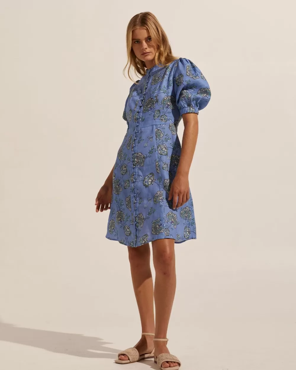 Women Zoe Kratzmann Intent Dress-Azure Botanic