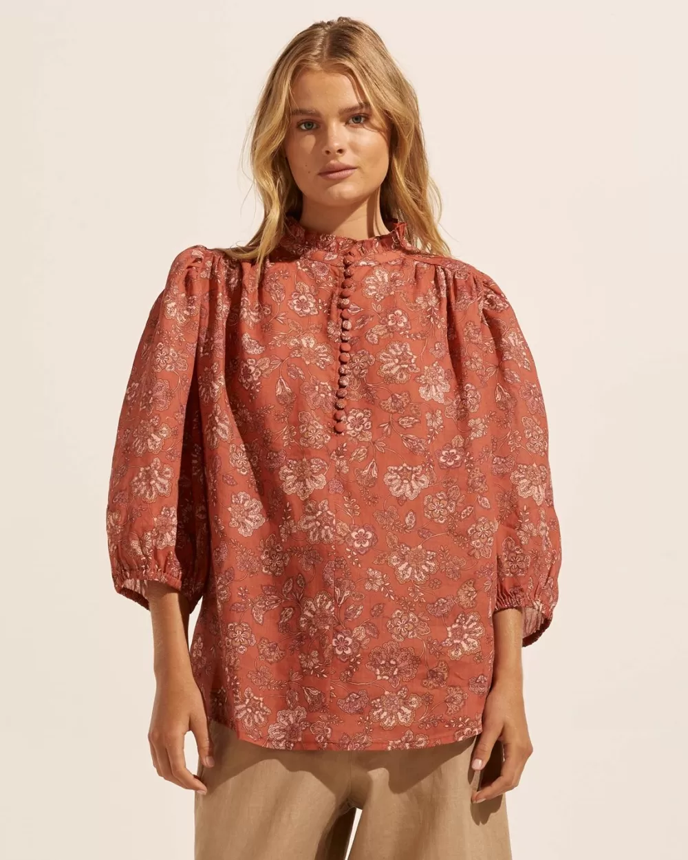 Women Zoe Kratzmann Lilt Top-Rust Paisley