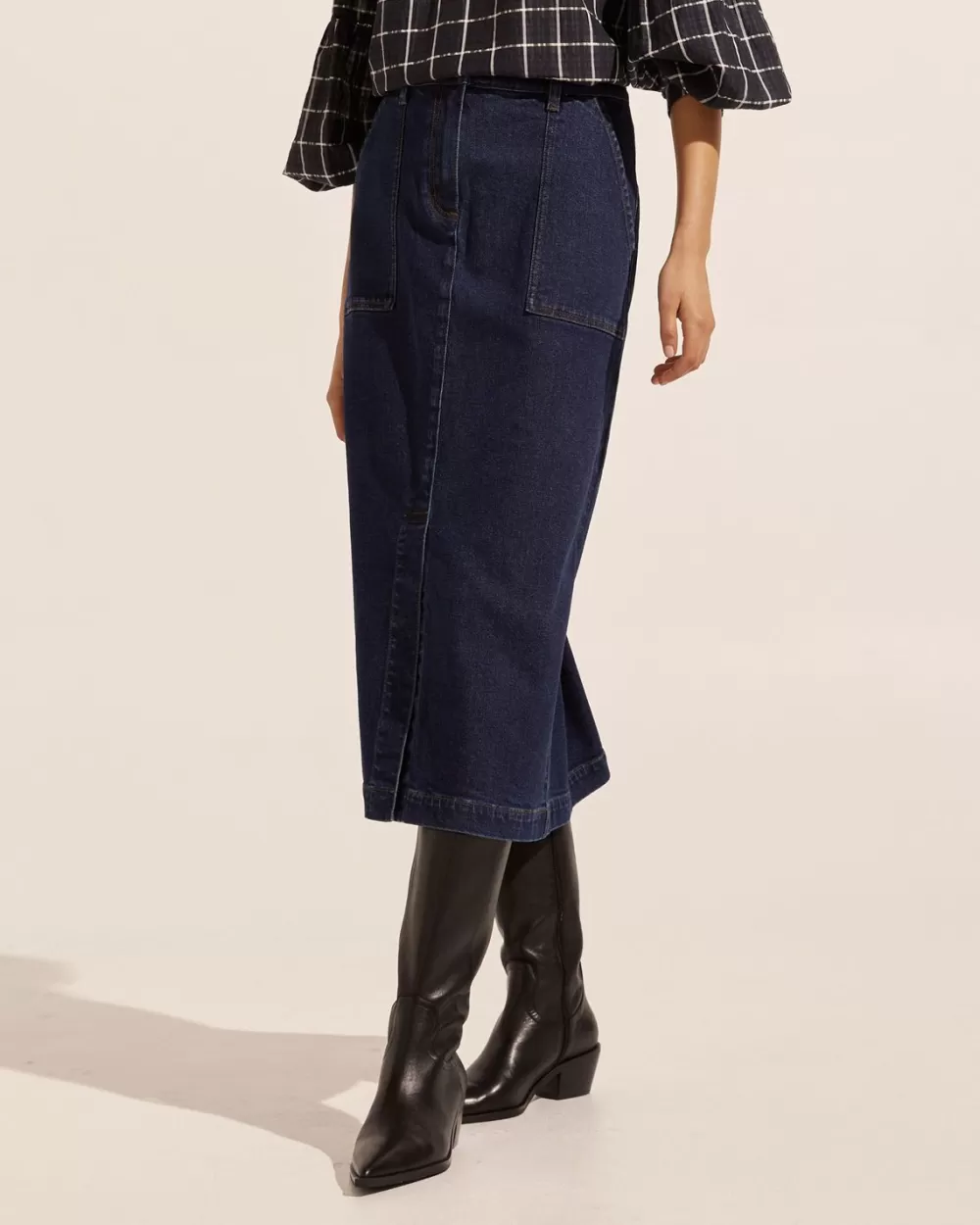 Women Zoe Kratzmann Loft Skirt-Dark Denim