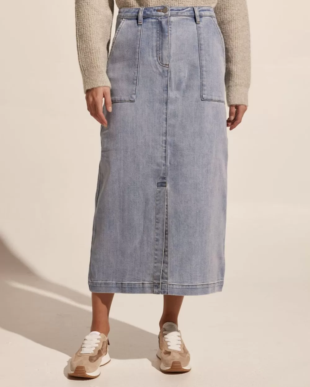 Women Zoe Kratzmann Loft Skirt-Washed Denim