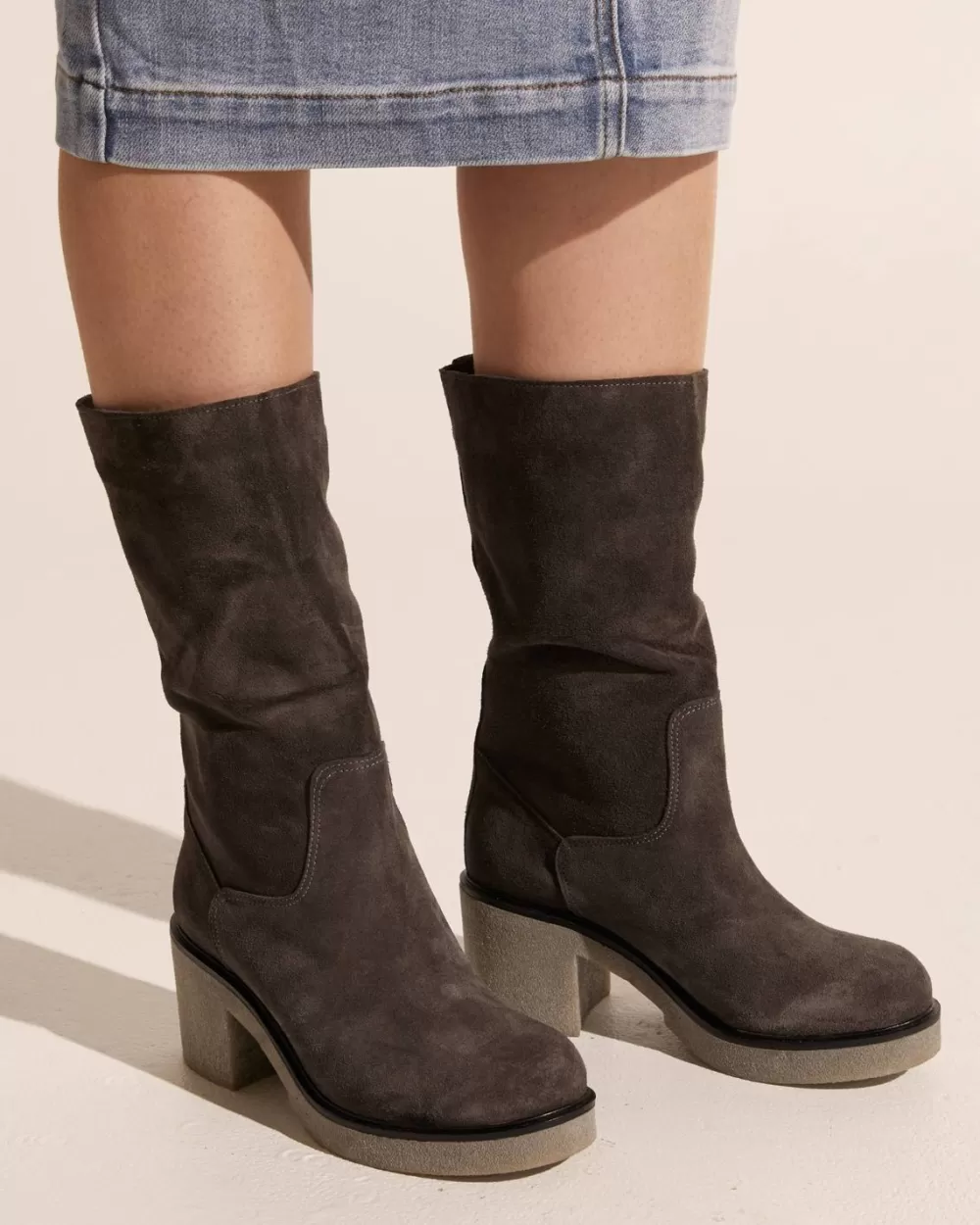 Women Zoe Kratzmann Need Boot-Grey Suede