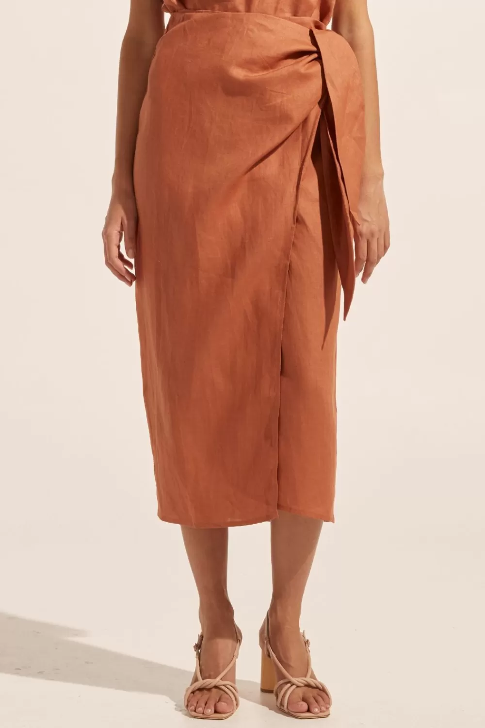 Women Zoe Kratzmann Overflow Skirt-Ginger