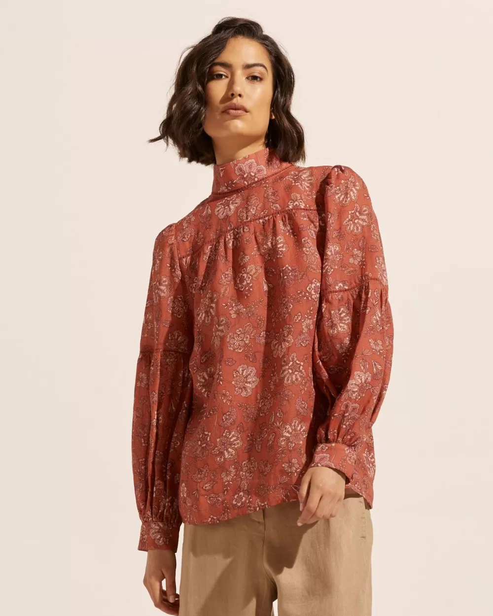 Women Zoe Kratzmann Pace Top-Rust Paisley