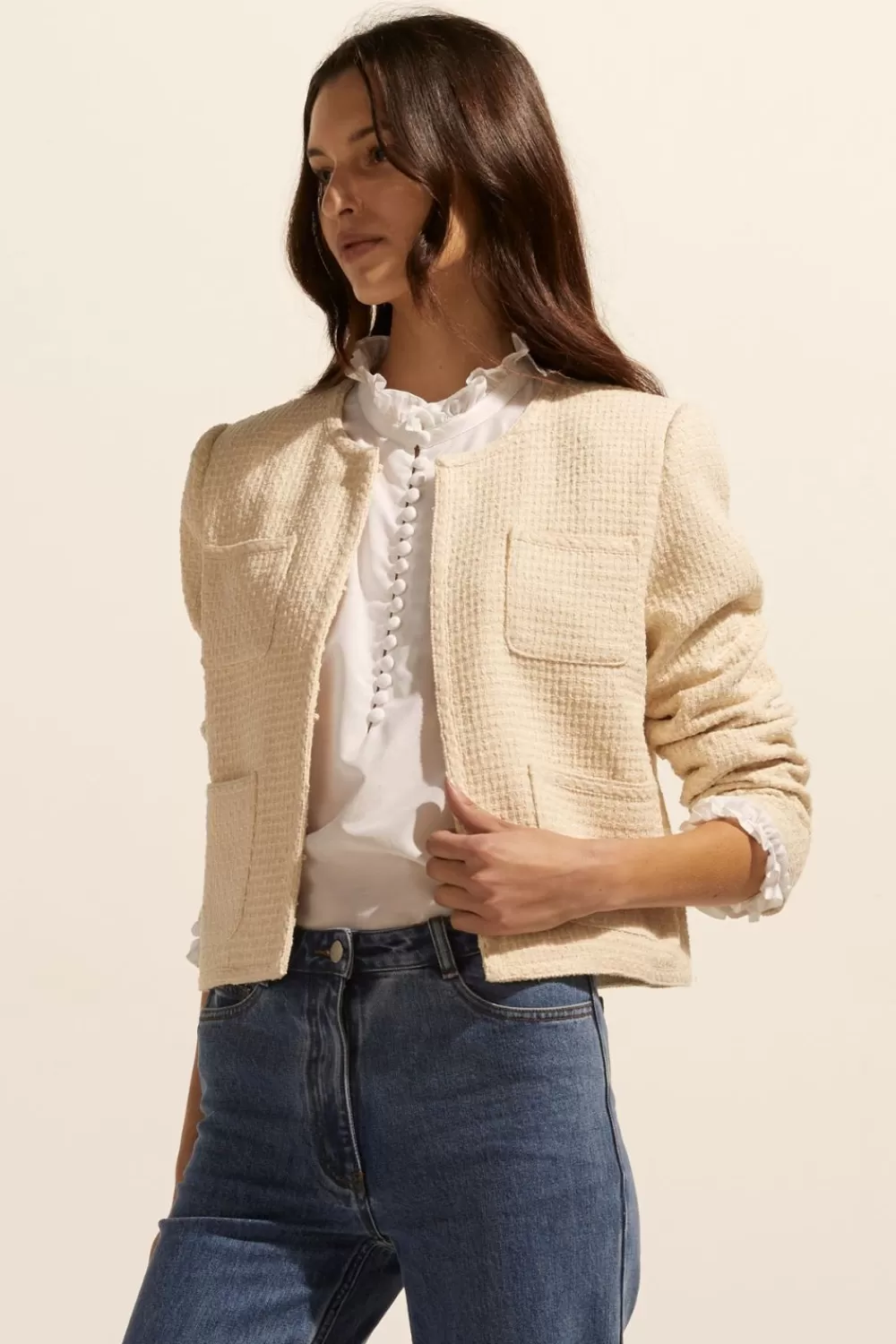 Women Zoe Kratzmann Patron Jacket-Ecru Boucle