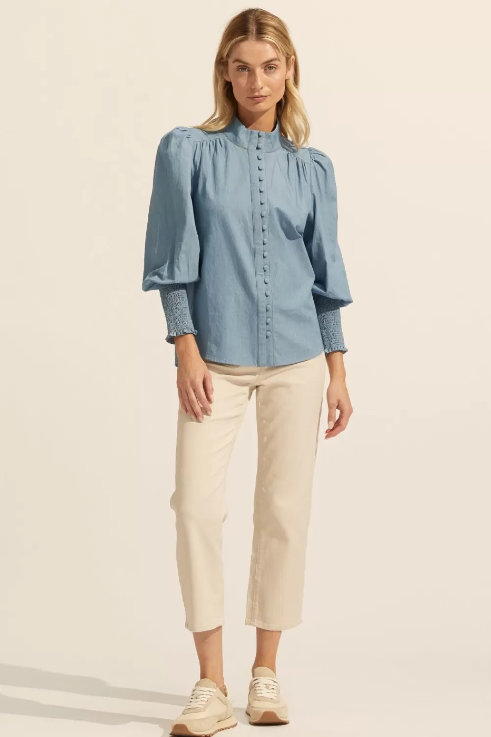 Women Zoe Kratzmann Pier Top-Chambray