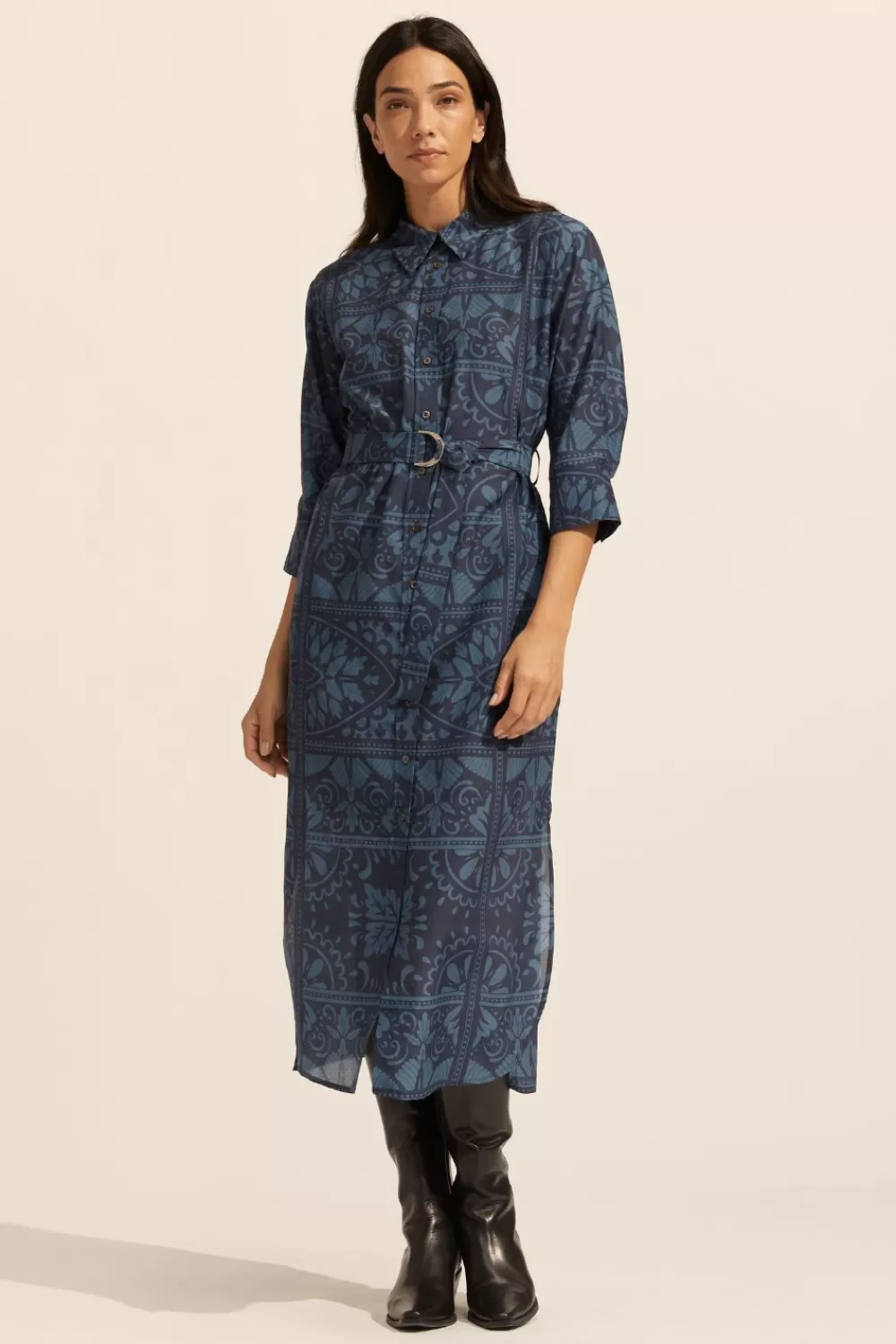 Women Zoe Kratzmann Pinpoint Dress-Indigo Mosaic