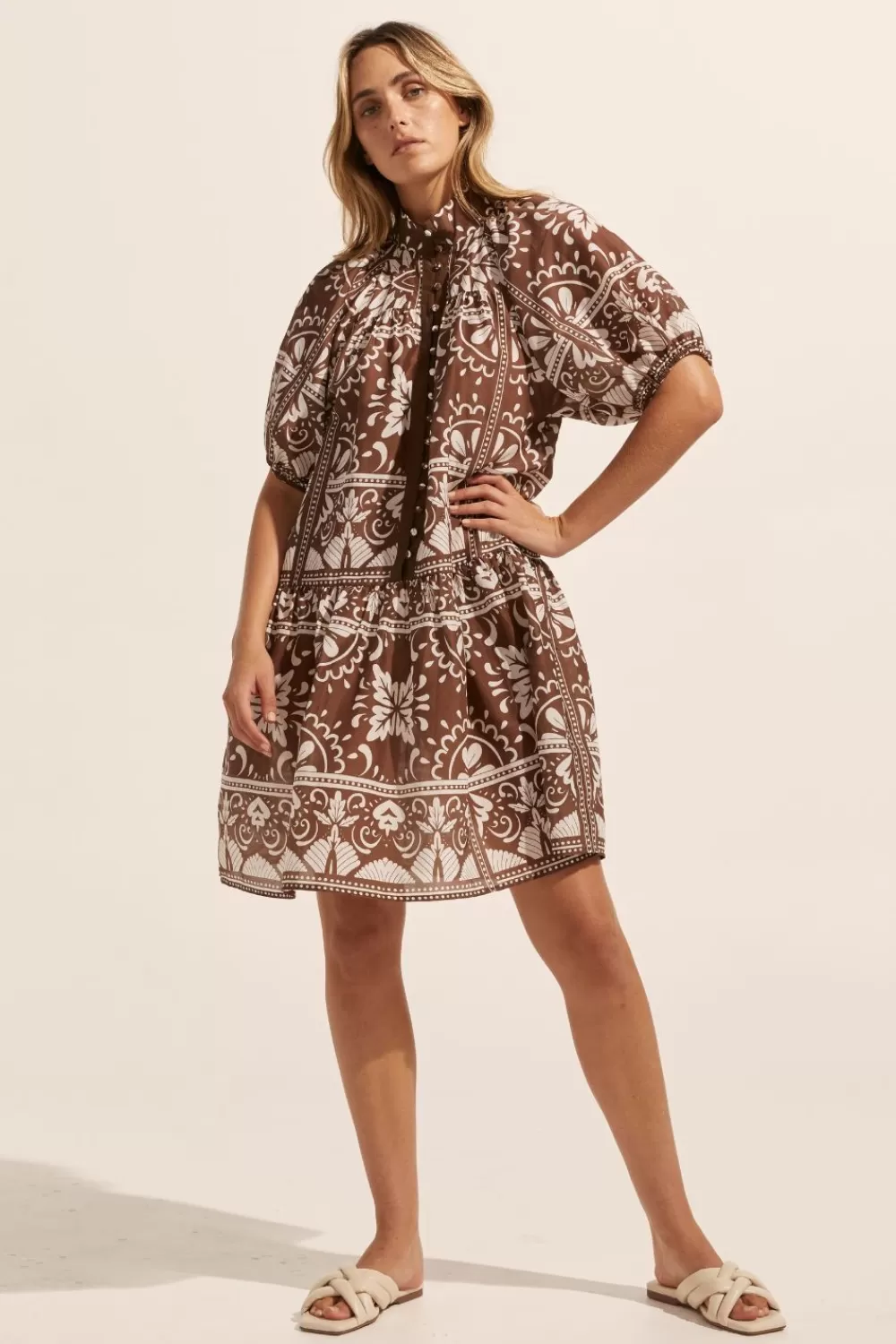 Women Zoe Kratzmann Pivot Dress-Choc Mosaic