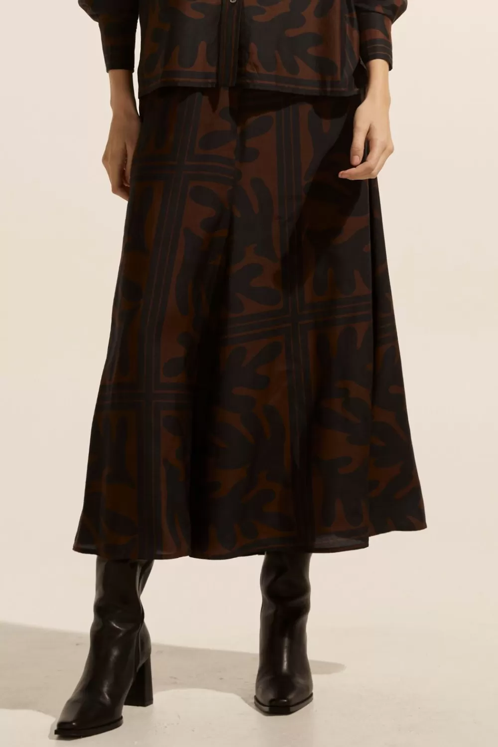 Women Zoe Kratzmann Recite Skirt-Choc Frond