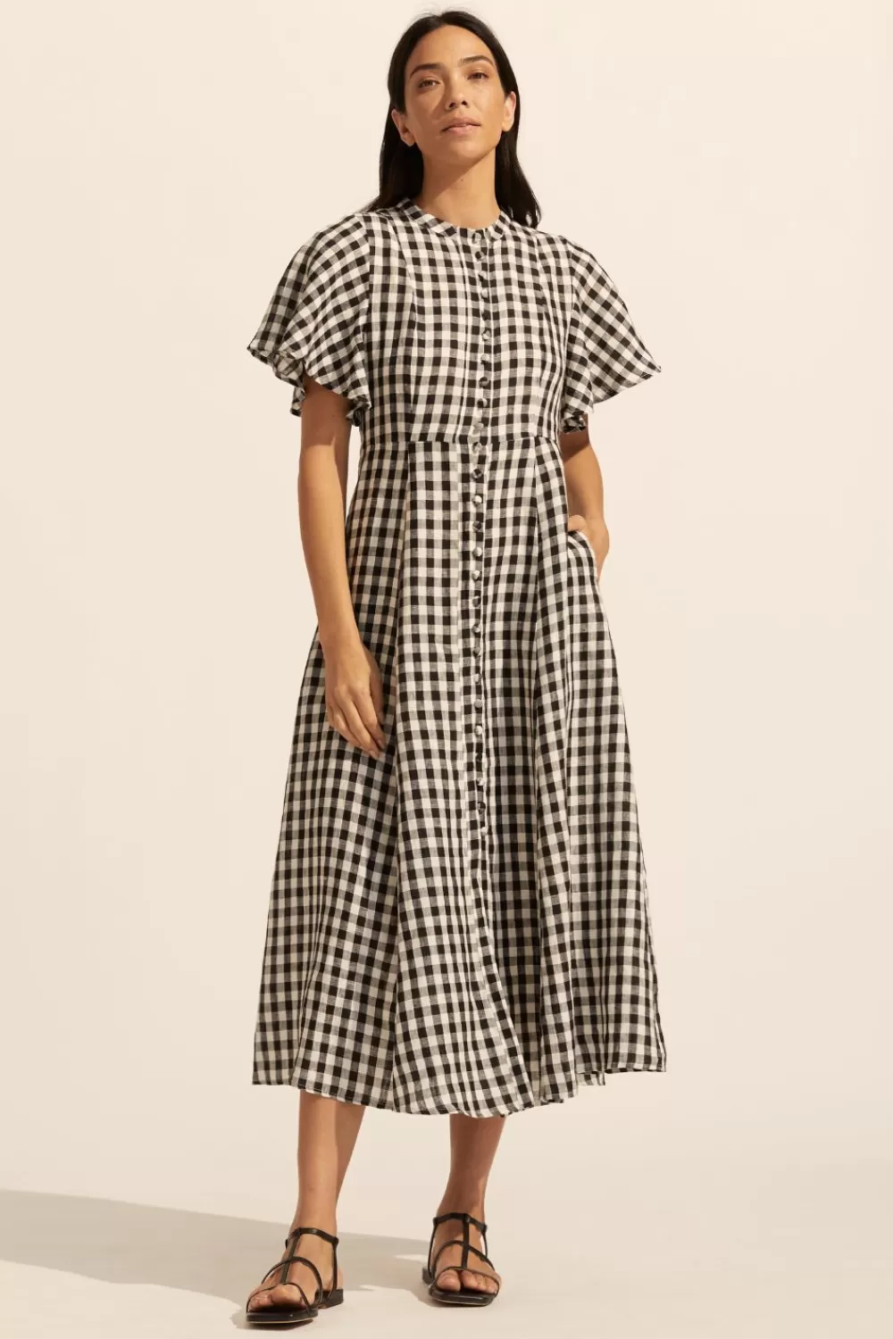 Women Zoe Kratzmann Savour Dress-Black Check