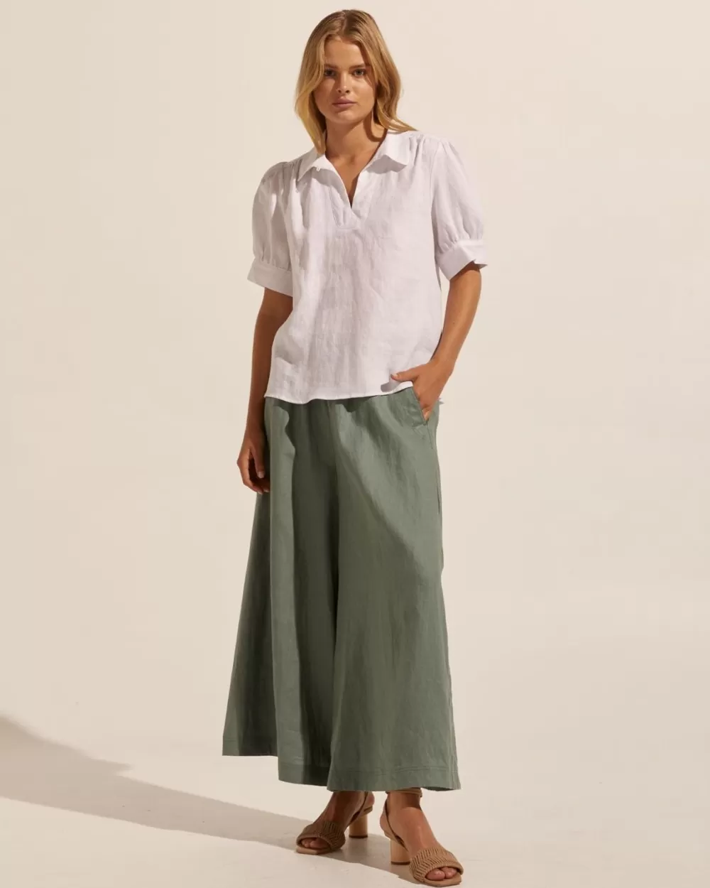 Women Zoe Kratzmann Stance Pant-Sage