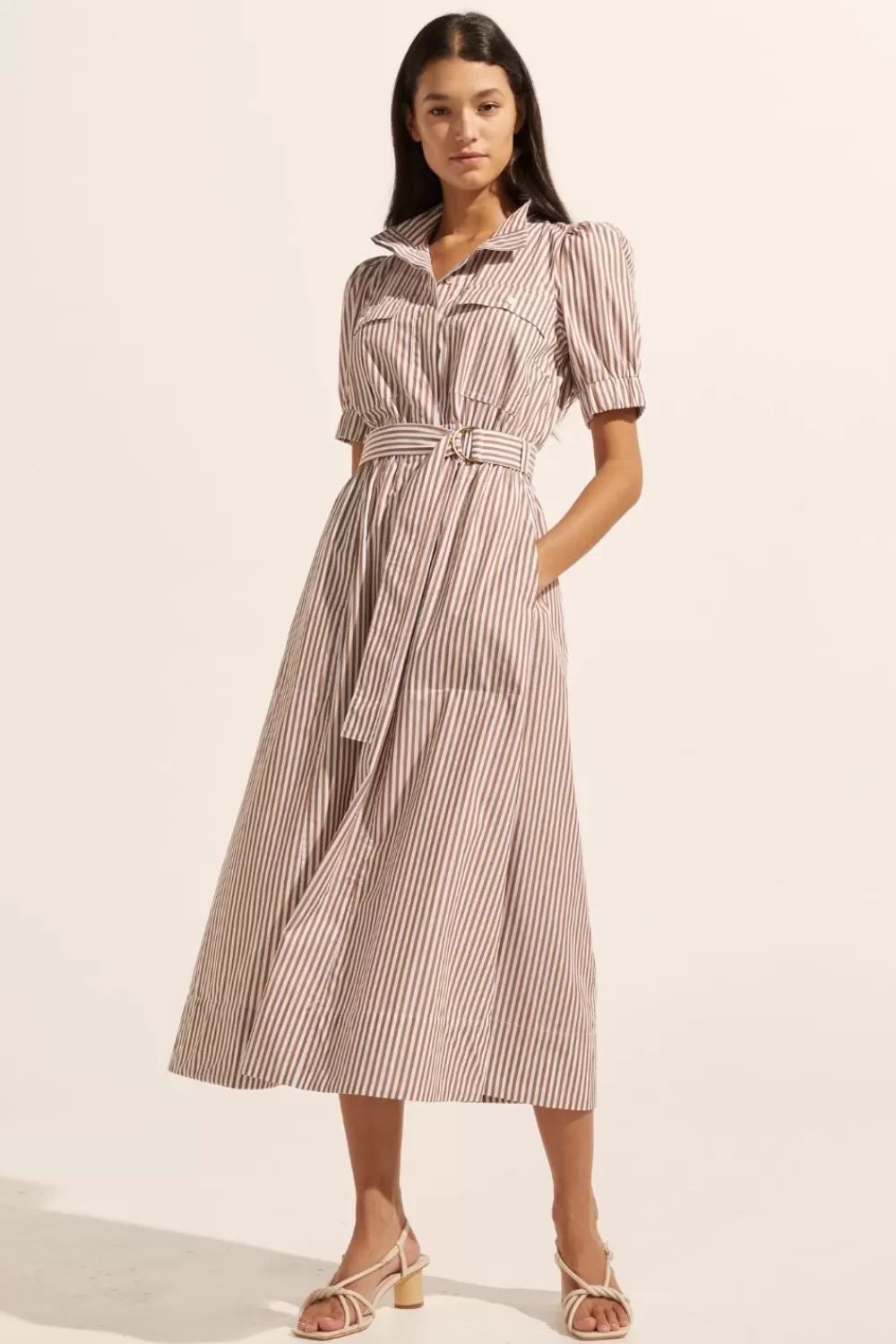 Women Zoe Kratzmann Starling Dress-Mocha Stripe