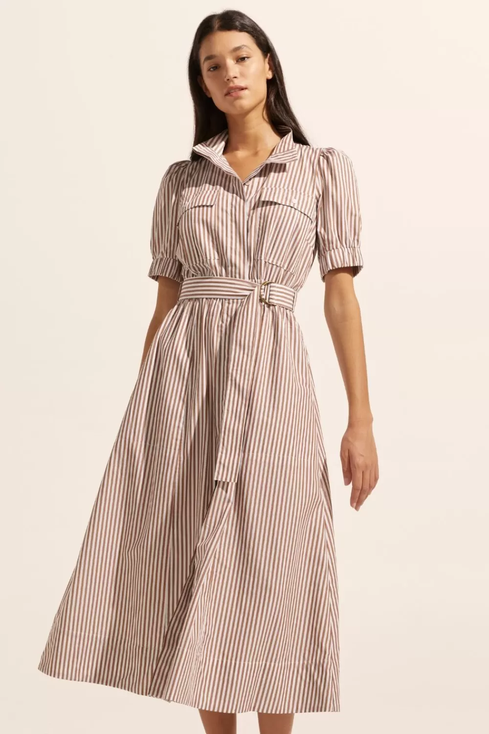 Women Zoe Kratzmann Starling Dress-Mocha Stripe