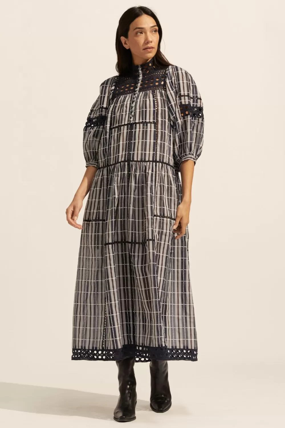 Women Zoe Kratzmann Tactic Dress-Indigo Check