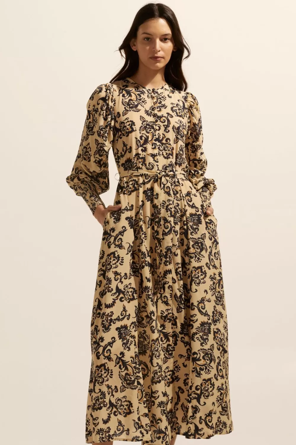 Women Zoe Kratzmann Tangent Dress-Ochre Floral