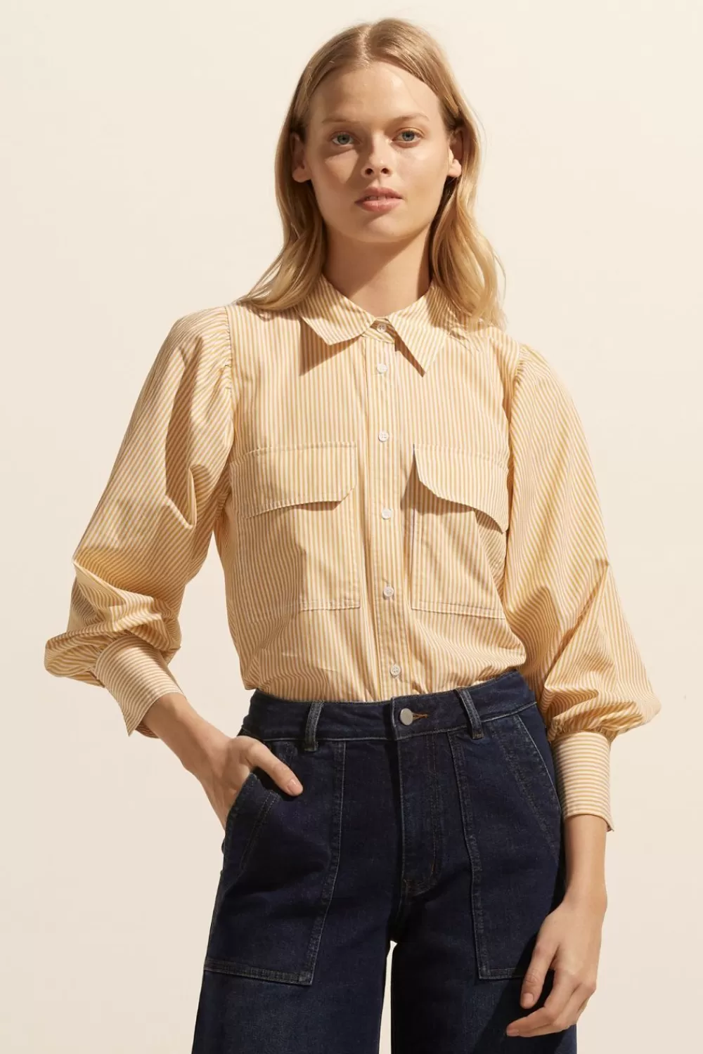 Women Zoe Kratzmann Underpin Top-Ochre Stripe