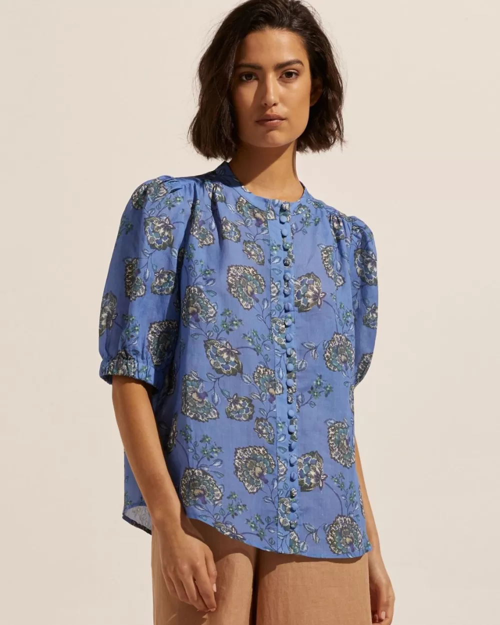 Women Zoe Kratzmann Virtue Top-Azure Botanic