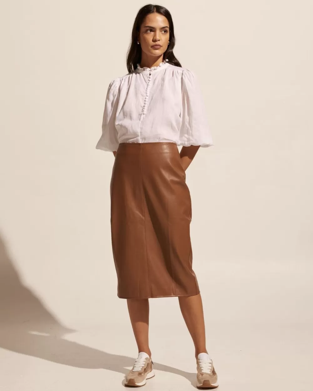 Women Zoe Kratzmann Vortex Skirt-Caramel